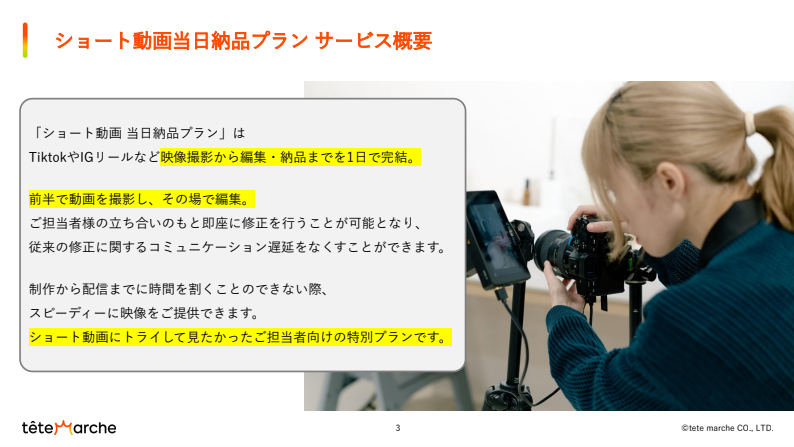 ショート動画当日納品プラン サービス概要1