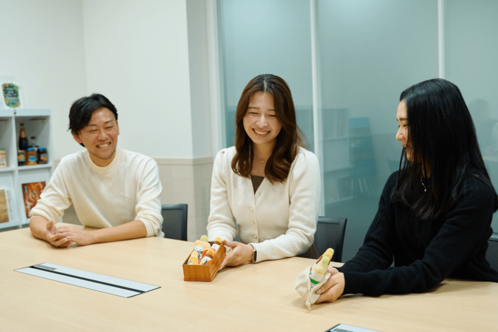 ミツカンとテテマーチの座談会の様子